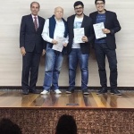 Oitavo lugar: Equipe Blue Chip da empresa Rocket Science Consulting.Com Jarbas Nogueira do GMC Brasil: Miguel Angelo Hemzo, Victor Ogeda e Felipe Carrara Morita.